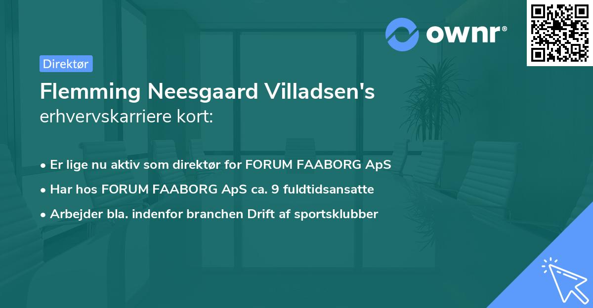Flemming Neesgaard Villadsen's erhvervskarriere kort