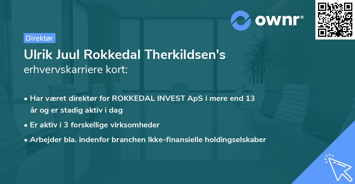 Ulrik Juul Rokkedal Therkildsen's erhvervskarriere kort