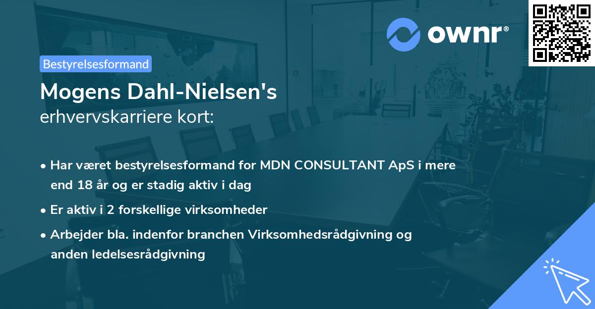 Mogens Dahl-Nielsen's erhvervskarriere kort