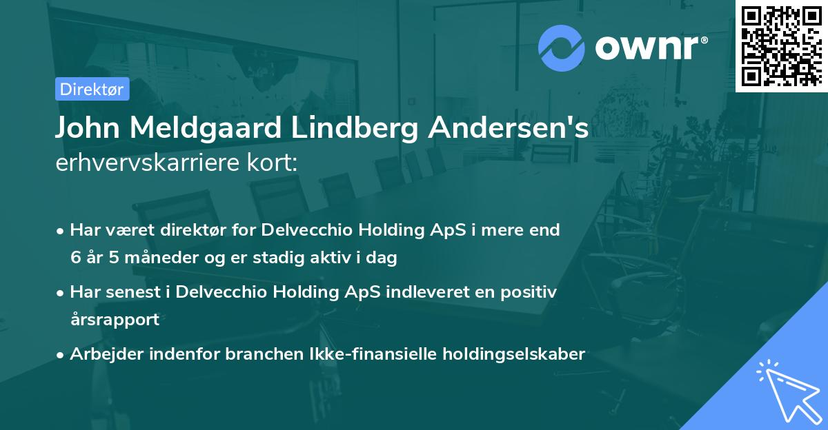 John Meldgaard Lindberg Andersen's erhvervskarriere kort