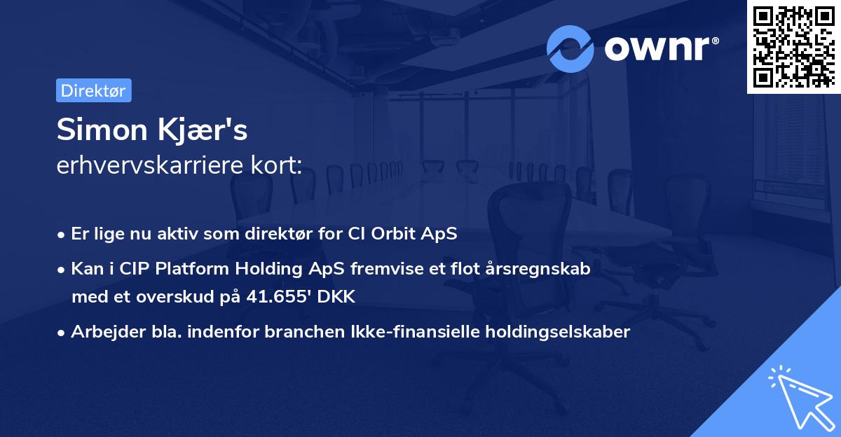 Simon Kjær's erhvervskarriere kort