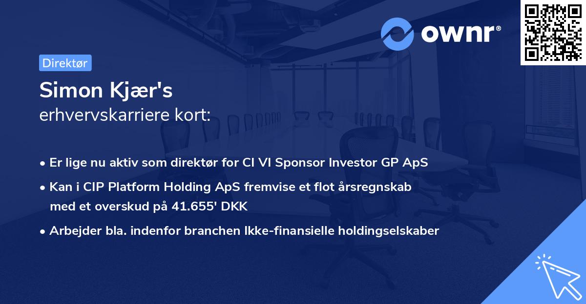 Simon Kjær's erhvervskarriere kort