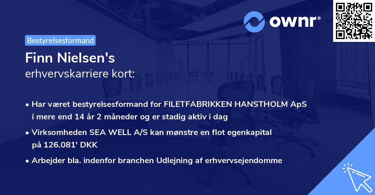 Finn Nielsen's erhvervskarriere kort