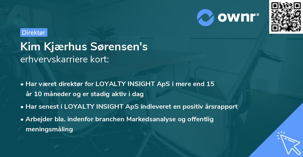 Kim Kjærhus Sørensen's erhvervskarriere kort