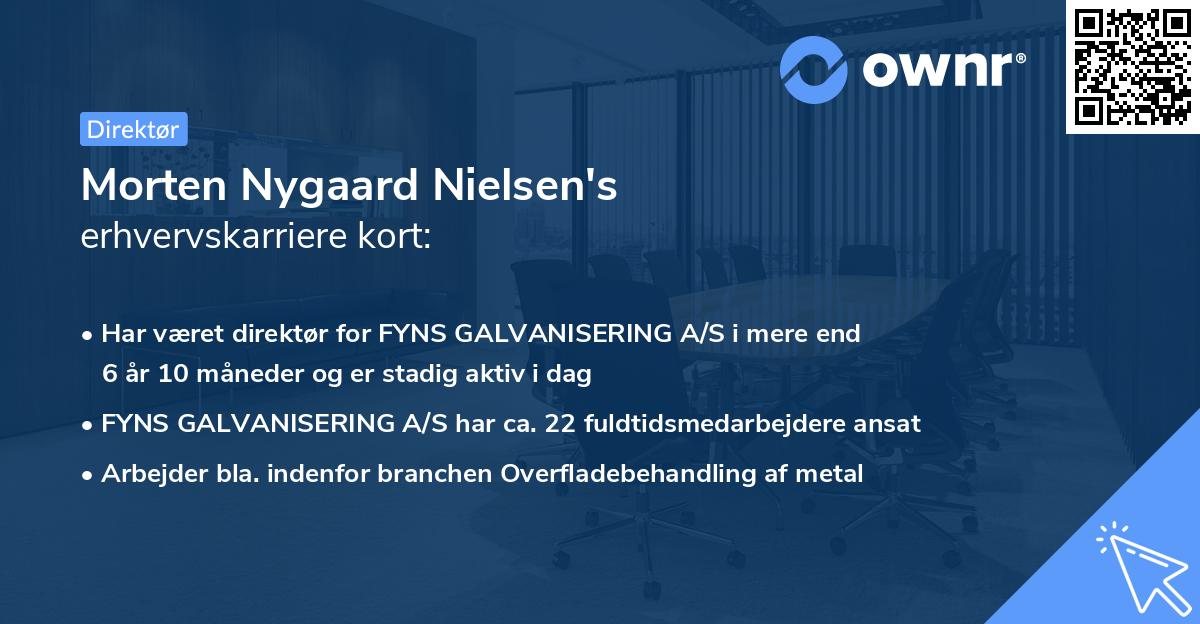 Morten Nygaard Nielsen's erhvervskarriere kort