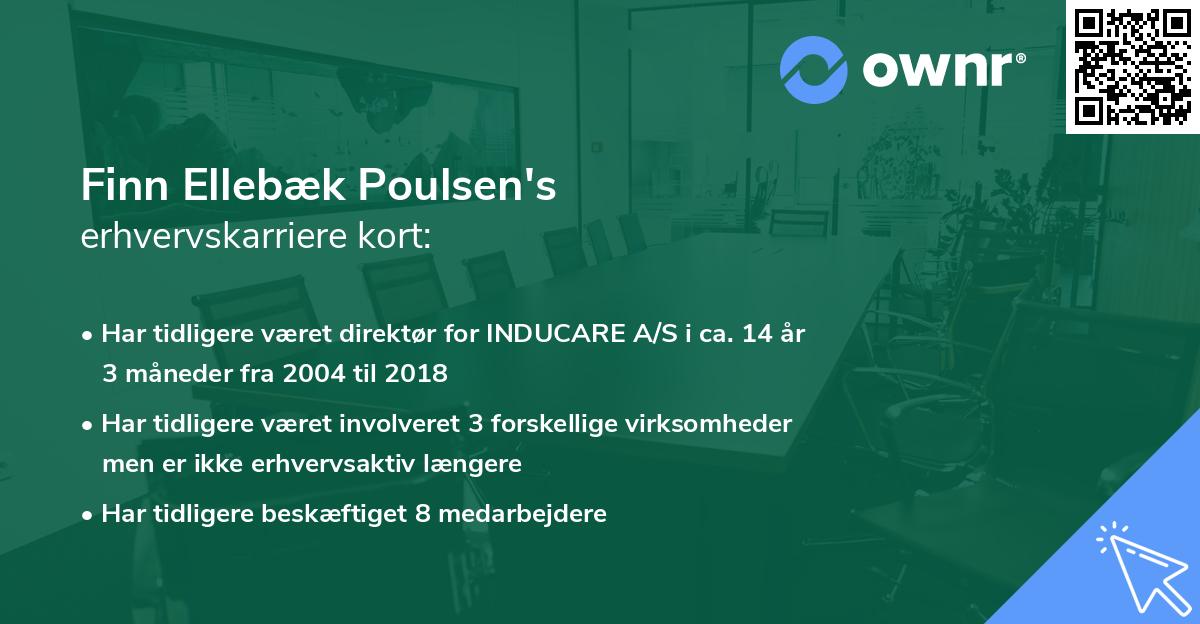 Finn Ellebæk Poulsen's erhvervskarriere kort