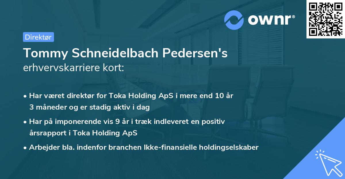 Tommy Schneidelbach Pedersen's erhvervskarriere kort