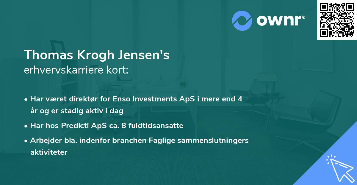 Thomas Krogh Jensen's erhvervskarriere kort