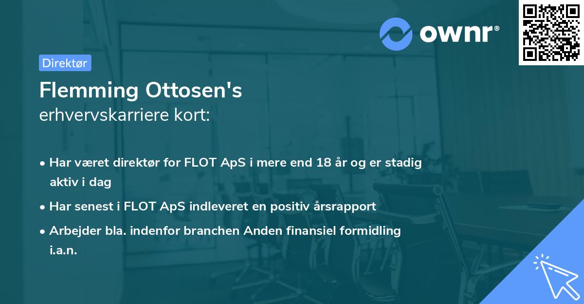 Flemming Ottosen's erhvervskarriere kort
