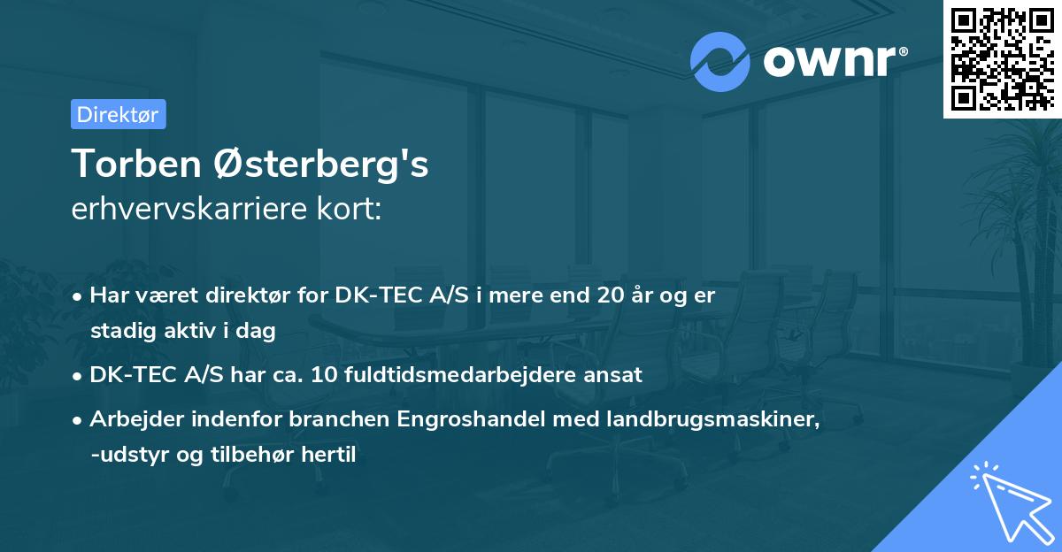 Torben Østerberg's erhvervskarriere kort