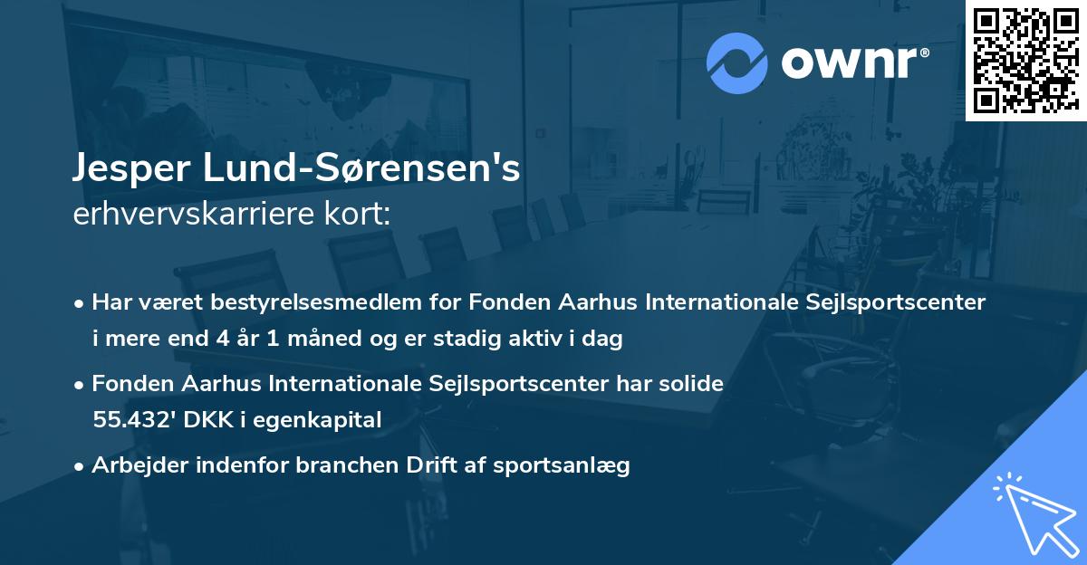 Jesper Lund-Sørensen's erhvervskarriere kort