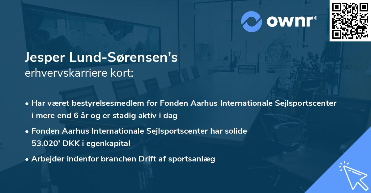 Jesper Lund-Sørensen's erhvervskarriere kort
