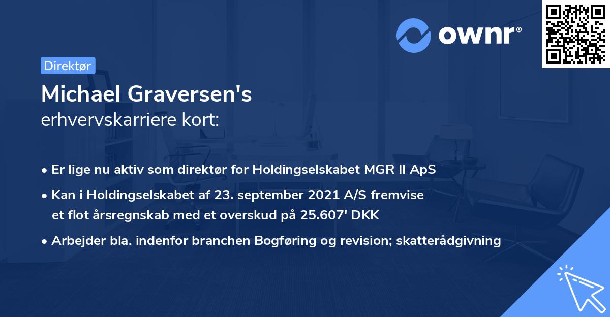 Michael Graversen's erhvervskarriere kort