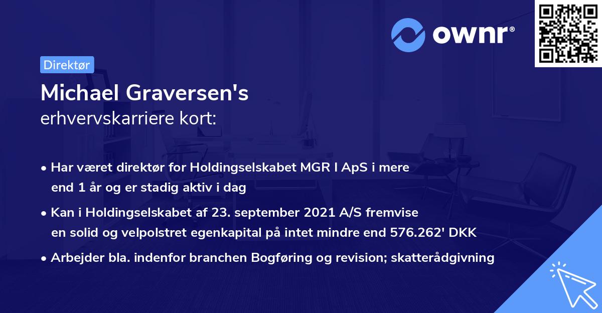 Michael Graversen's erhvervskarriere kort
