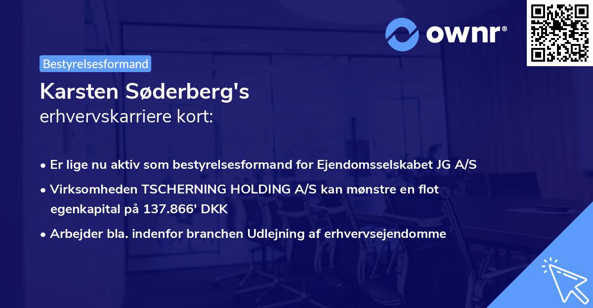 Karsten Søderberg's erhvervskarriere kort