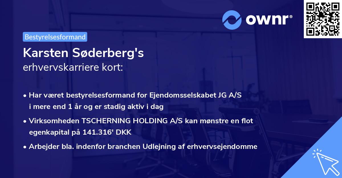 Karsten Søderberg's erhvervskarriere kort