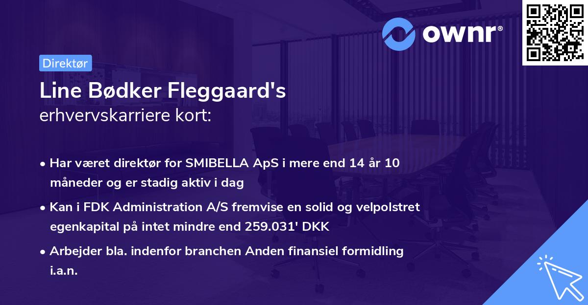 Line Bødker Fleggaard's erhvervskarriere kort