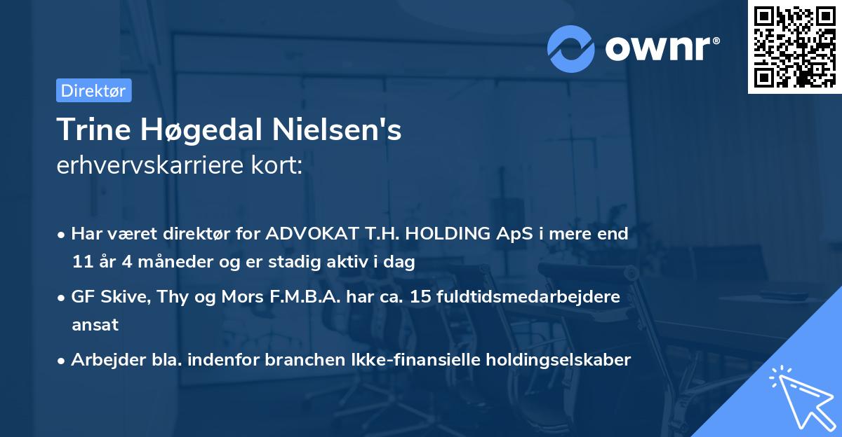 Trine Høgedal Nielsen's erhvervskarriere kort