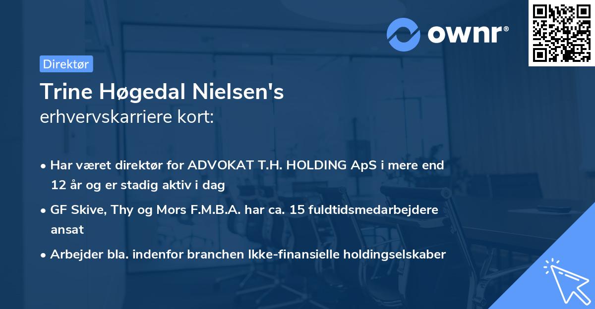 Trine Høgedal Nielsen's erhvervskarriere kort