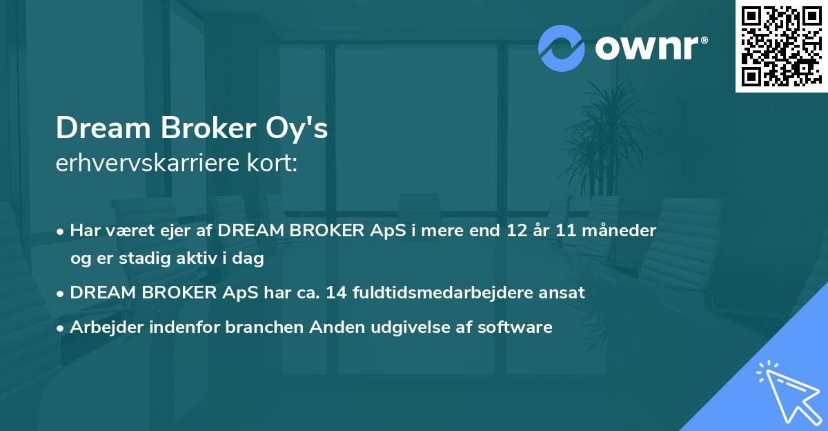 Dream Broker Oy's erhvervskarriere kort