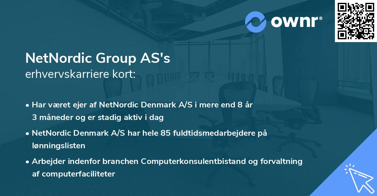 NetNordic Group AS's erhvervskarriere kort