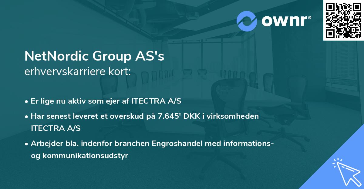 NetNordic Group AS's erhvervskarriere kort