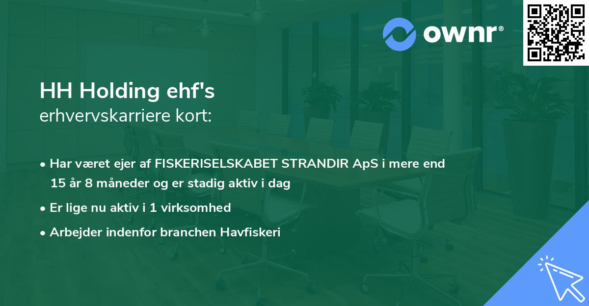 HH Holding ehf's erhvervskarriere kort