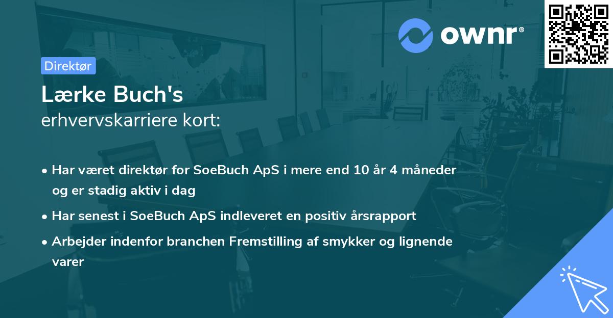 Lærke Buch's erhvervskarriere kort