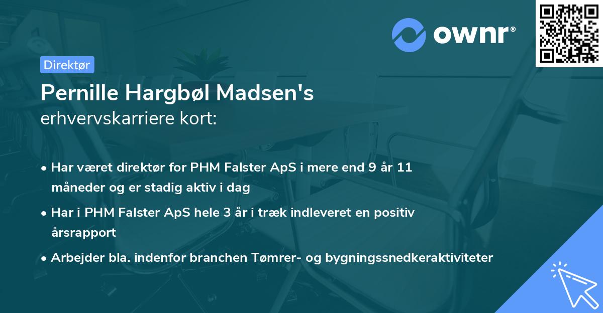Pernille Hargbøl Madsen's erhvervskarriere kort