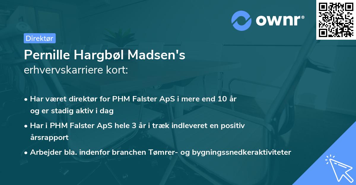 Pernille Hargbøl Madsen's erhvervskarriere kort