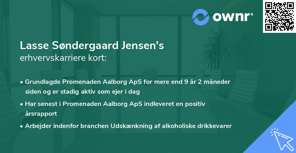 Lasse Søndergaard Jensen's erhvervskarriere kort
