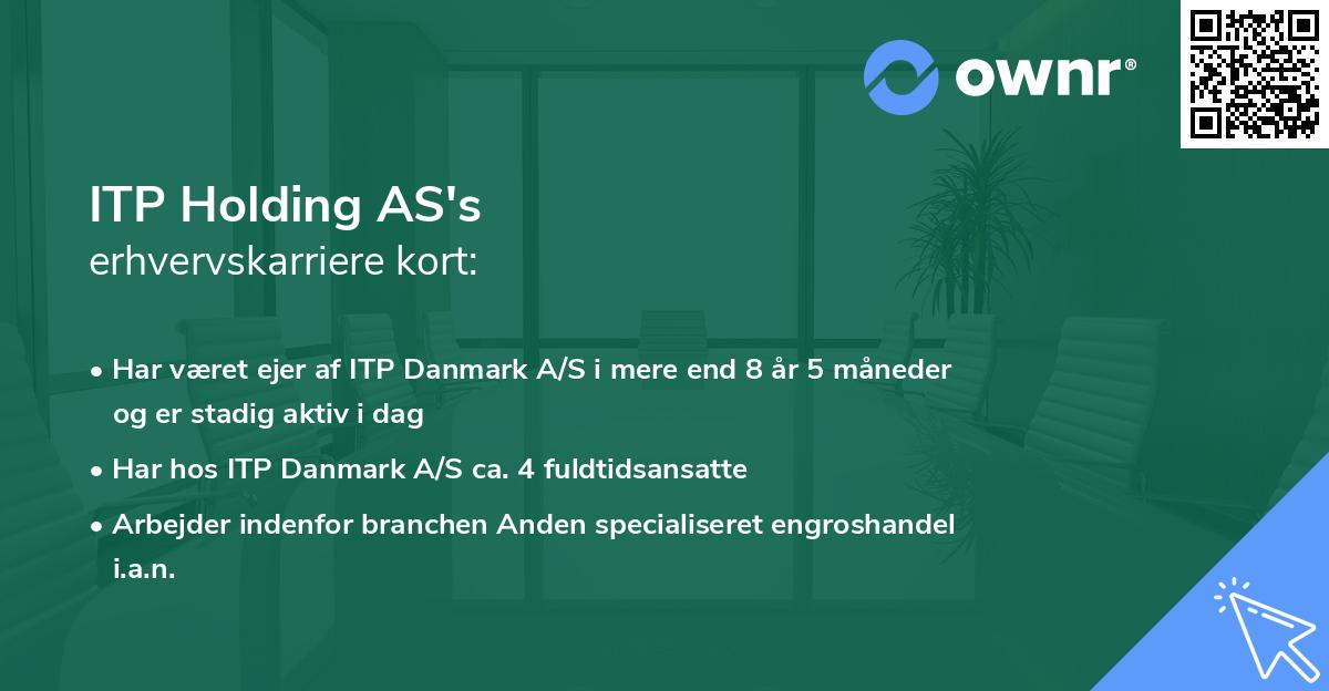 ITP Holding AS's erhvervskarriere kort