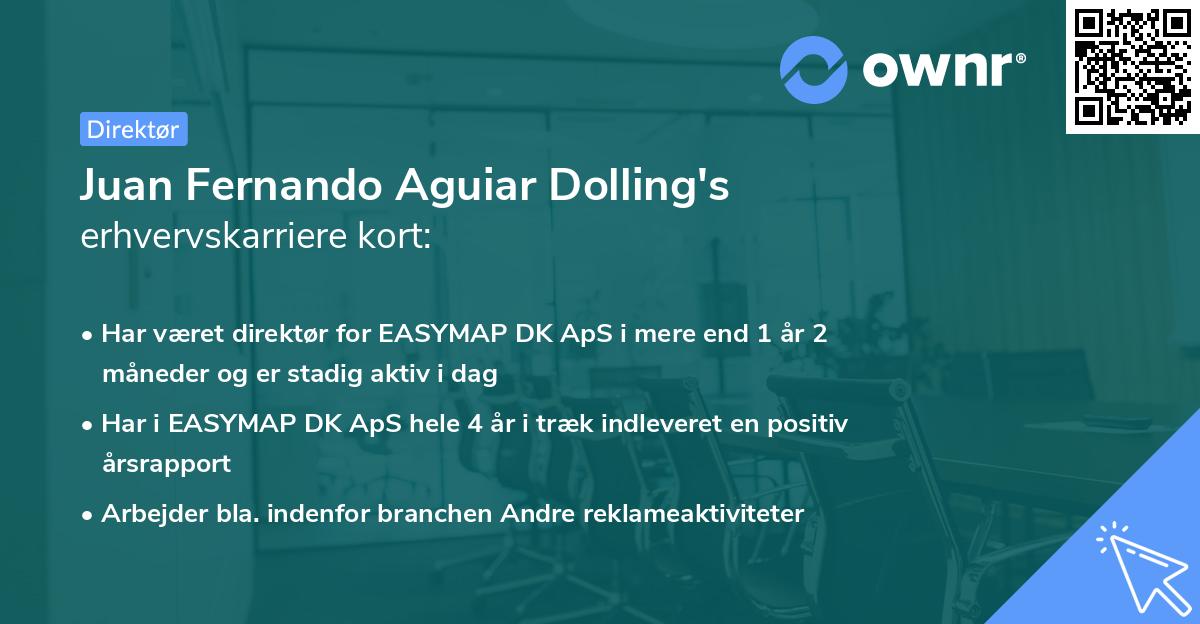 Juan Fernando Aguiar Dolling's erhvervskarriere kort