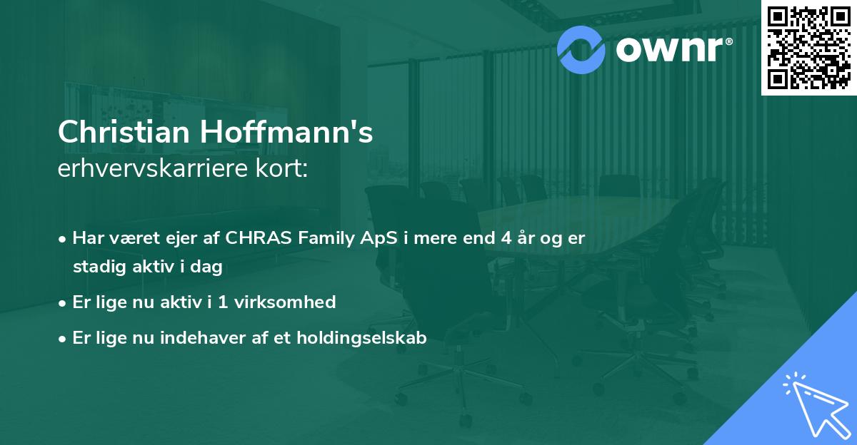 Christian Hoffmann's erhvervskarriere kort