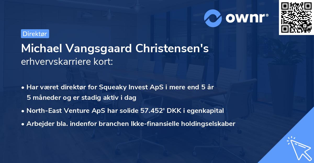 Michael Vangsgaard Christensen's erhvervskarriere kort