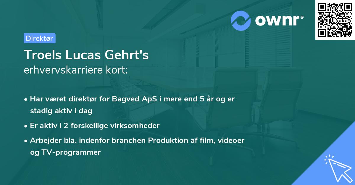Troels Lucas Gehrt's erhvervskarriere kort