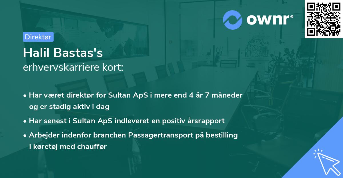 Halil Bastas's erhvervskarriere kort