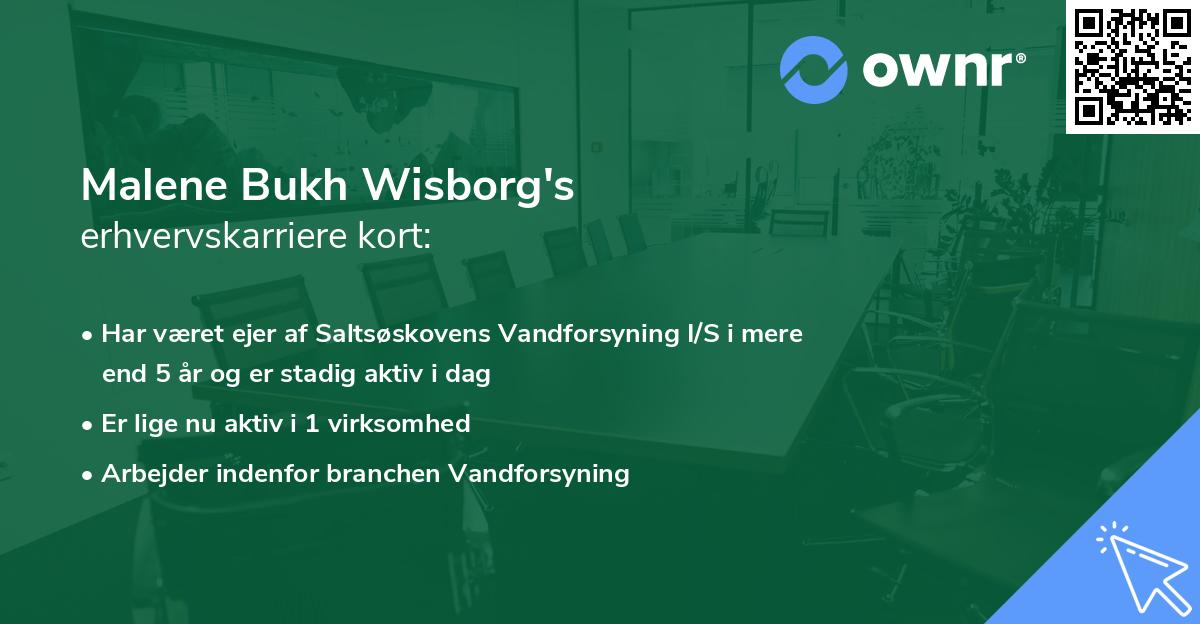 Malene Bukh Wisborg's erhvervskarriere kort