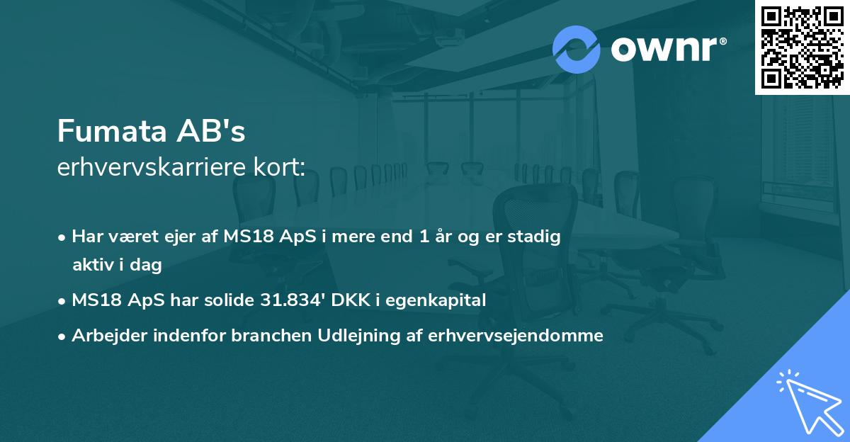 Fumata AB's erhvervskarriere kort