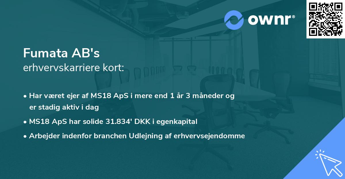 Fumata AB's erhvervskarriere kort
