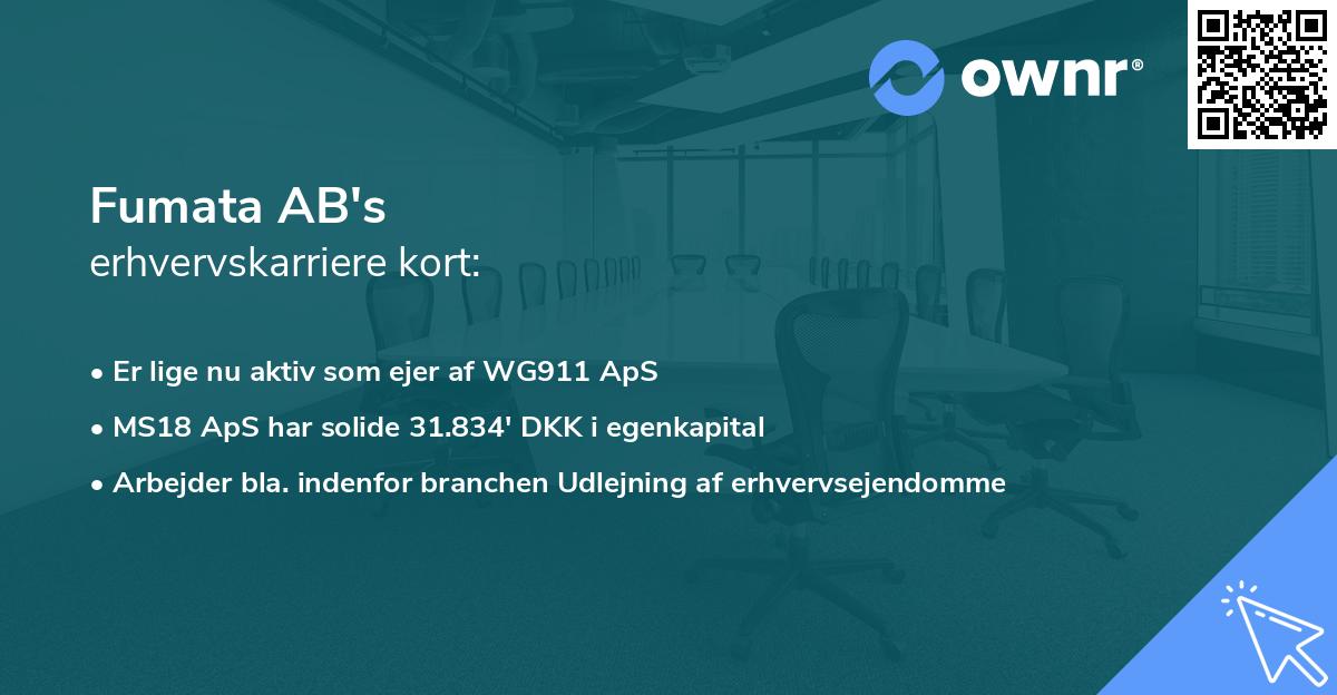 Fumata AB's erhvervskarriere kort