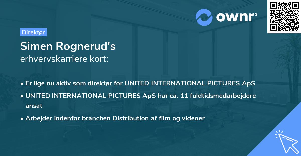 Simen Rognerud's erhvervskarriere kort