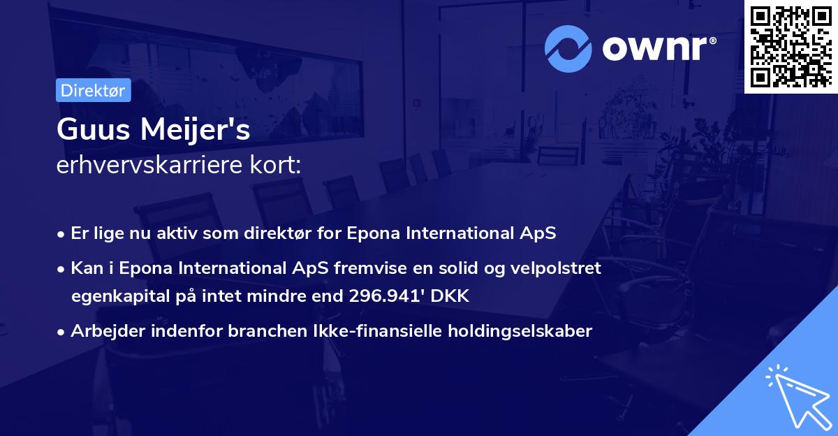 Guus Meijer's erhvervskarriere kort
