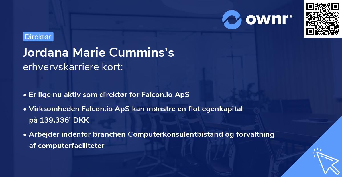 Jordana Marie Cummins's erhvervskarriere kort