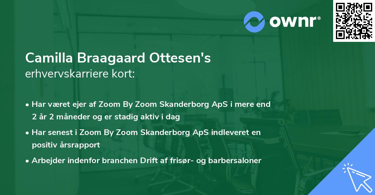 Camilla Braagaard Ottesen's erhvervskarriere kort