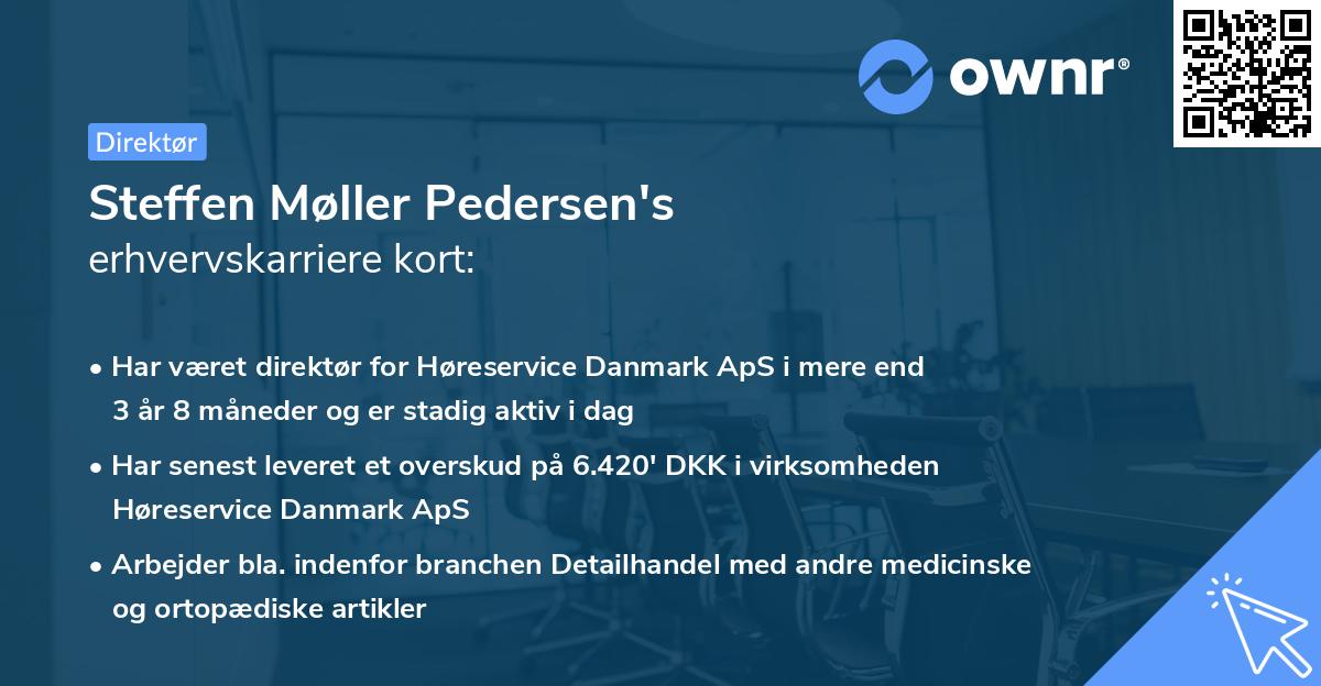 Steffen Møller Pedersen's erhvervskarriere kort