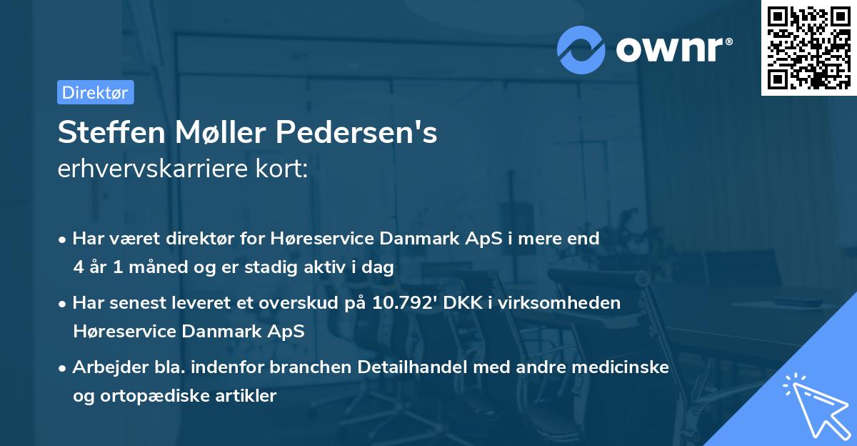 Steffen Møller Pedersen's erhvervskarriere kort