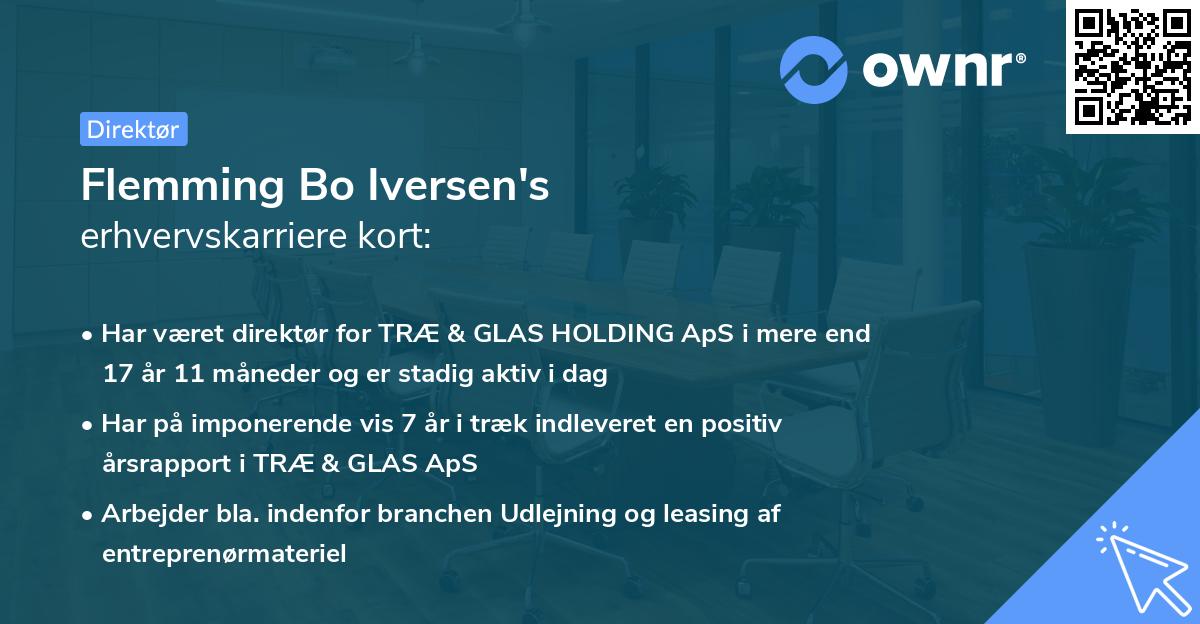 Flemming Bo Iversen's erhvervskarriere kort