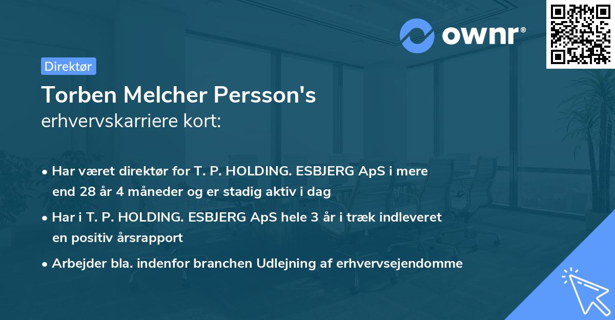 Torben Melcher Persson's erhvervskarriere kort