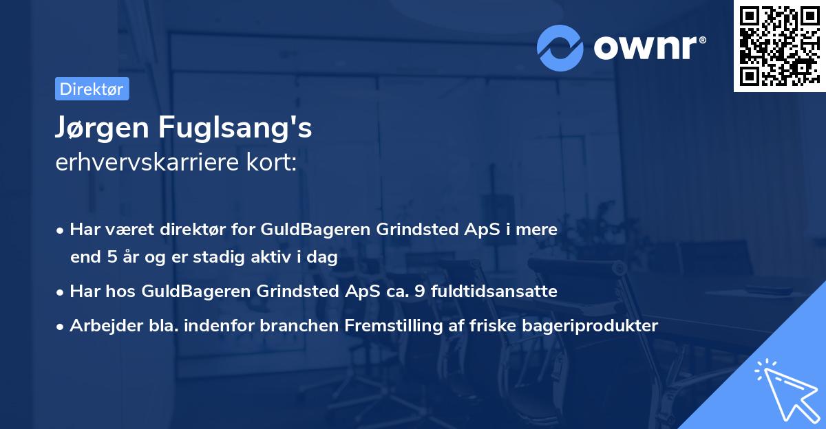Jørgen Fuglsang's erhvervskarriere kort